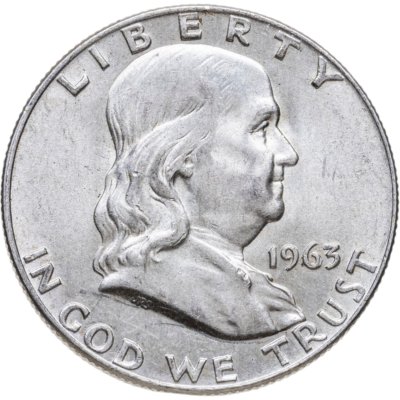 купить США 50 центов (1/2 доллара, half dollar) 1963 "Franklin Half Dollar"