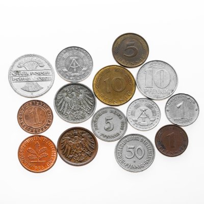 купить Германия набор из 14 монет 1, 2, 5, 10, 50 пфеннигов (pfennig) 1906-1996