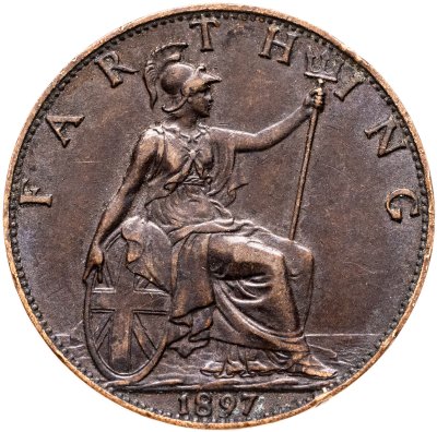 купить Великобритания 1 фартинг (farthing) 1897
