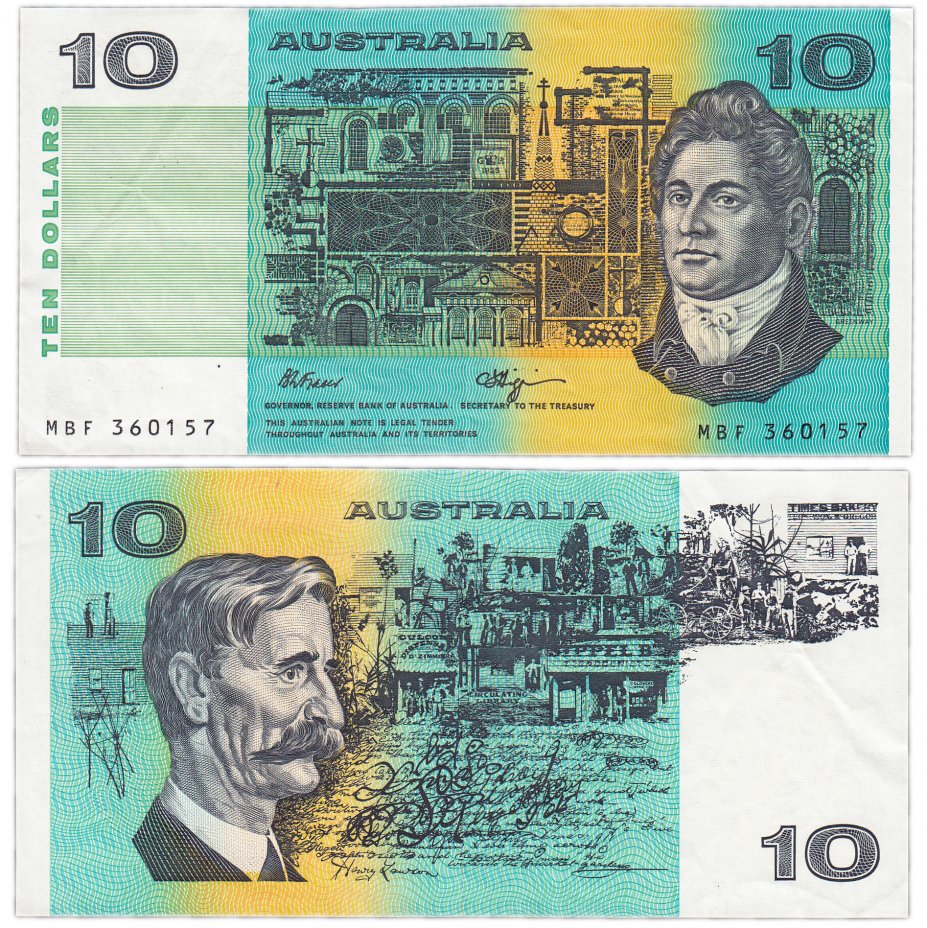 купить Австралия 10 долларов 1974-1991 (Pick 45f)