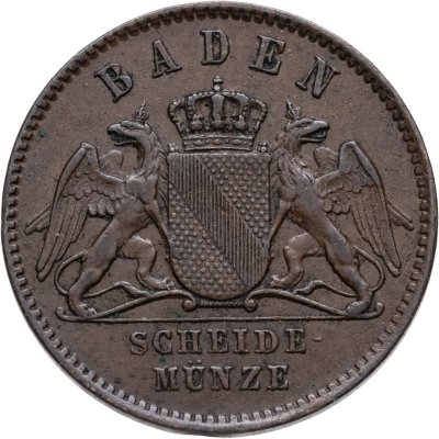 купить Германия, Баден 1 крейцер (kreuzer) 1859