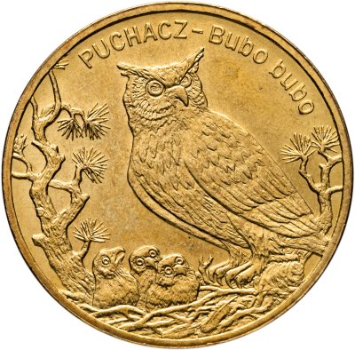 купить Польша 2 злотых (zlote) 2005 "Всемирная природа - Филин"