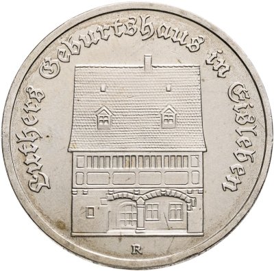 купить Германия (ГДР) 5 марок 1983 "Родной дом Мартина Лютера в Эйслебене"