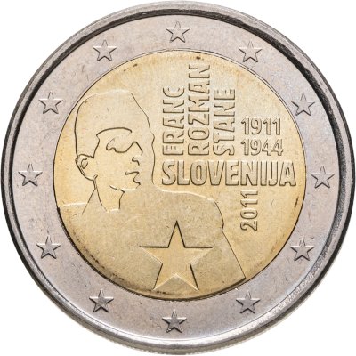 купить Словения 2 euro (евро) 2011 100 лет со дня рождения Франца (Стане) Розмана