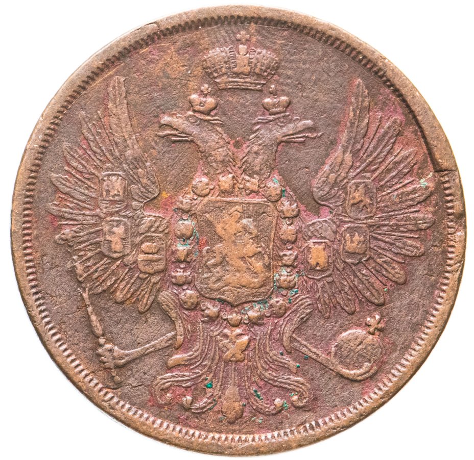 Монета Александра II 2 копейки 1858 ЕМ стоимостью 1516 руб.