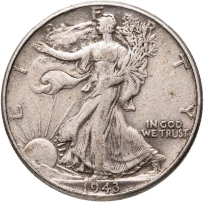 купить США 50 центов (1/2 доллара, half dollar) 1943 "Walking Liberty Half Dollar"
