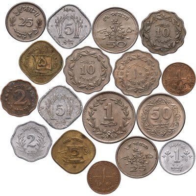 купить Пакистан набор монет 1961-1996 (17 штук)