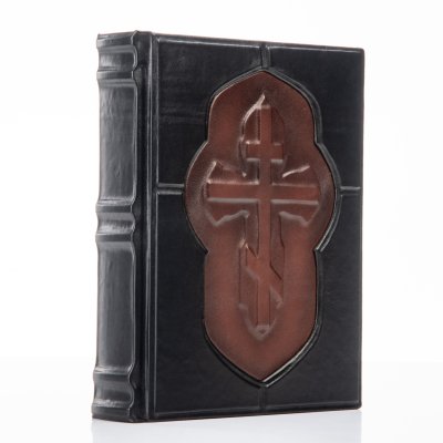 купить Библия, подарочное издание, издательство Православный печатник, кожаный переплет, авторская ручная работа, кожа, бумага, Российская Федерация, 2024 г.