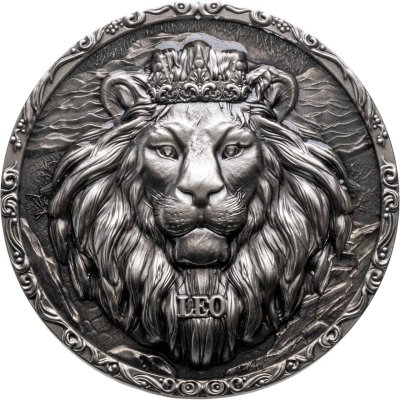 купить Ниуэ 12 долларов 2024 "Знак зодиака Лев" в футляре, с сертификатом