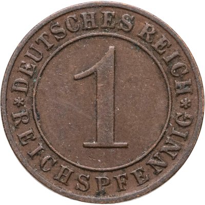 купить Германия 1 рейхспфенниг (reichspfennig) 1935 D знак монетного двора "D" — Мюнхен