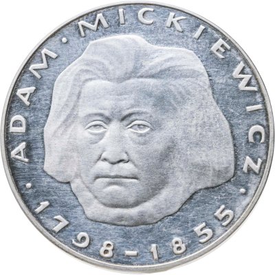 купить Польша 100 злотых (zlotych) 1978 "180 лет со дня рождения Адама Мицкевича "