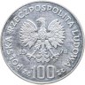 Купить Польша 100 злотых (zlotych) 1978 "180 лет со дня рождения Адама Мицкевича "