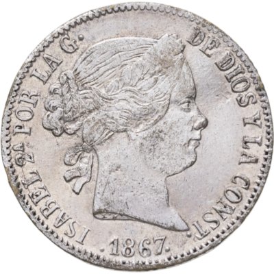 купить Испания 40 сентимо (centimos) 1867