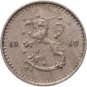 Купить Финляндия 25 пенни (pennia) 1940  Медно-никелевый сплав /серый цвет/