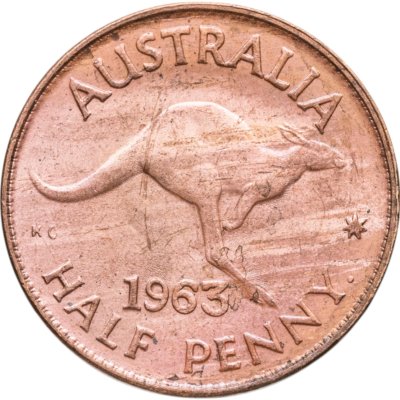 купить Австралия 1/2 пенни (penny) 1963
