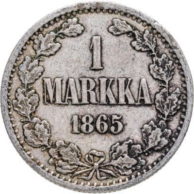 купить 1 марка 1865 S Российская Финляндия
