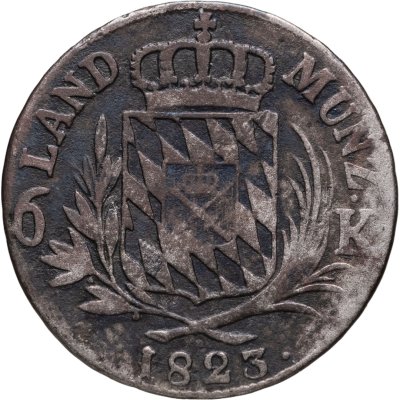 купить Бавария 6 крейцеров 1823