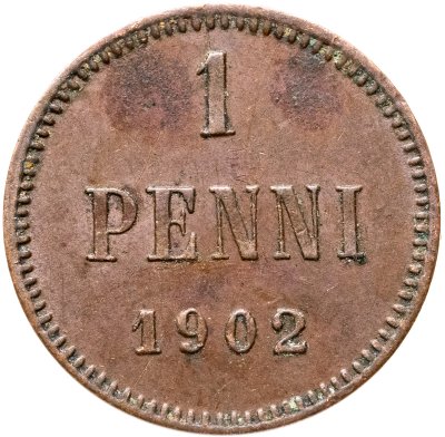 купить 1 пенни (penni) 1902 Российская Финляндия