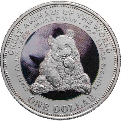 купить Фиджи 1 доллар (dollar) 2009 Великие животные мира - Панда