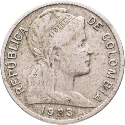 купить Колумбия 1 сентаво (centavo) 1933