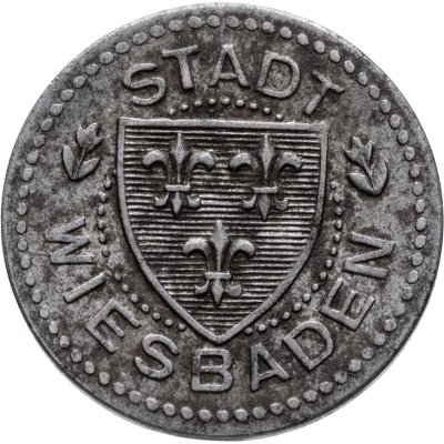 купить Германия "Висбаден" 10 пфеннигов 1917 нотгельд