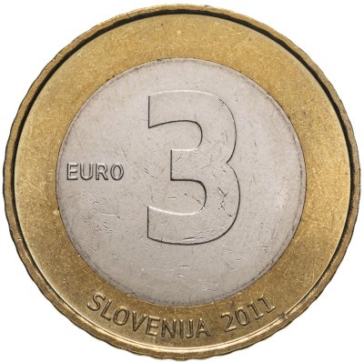 купить Словения 3 евро 2011 "20 лет независимости Словении"