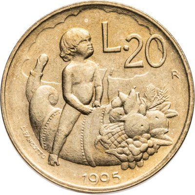 купить Сан-Марино 20 лир (lire) 1995
