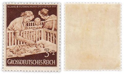 купить Германия, Третий Рейх 3+2 рейхспфеннига 1944 "10-летие благотворительной организации "Мать и дитя"