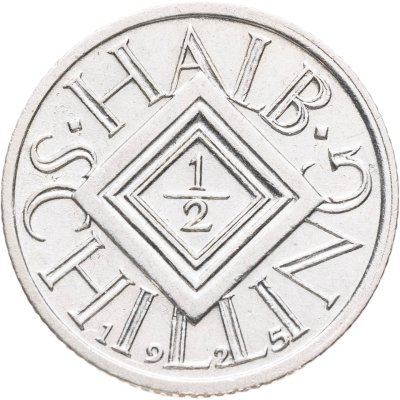 купить Австрия 1/2 шиллинга (shilling) 1925