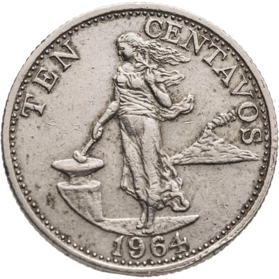 купить Филиппины 10 сентаво (centavos) 1964