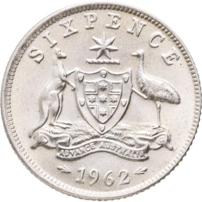 купить Австралия 6 пенсов (pence) 1962