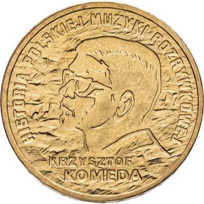 купить Польша 2 злотых 2010 "История польской музыки - Кшиштоф Комеда"