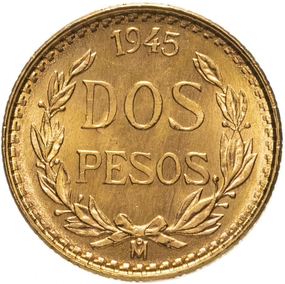 купить Мексика 2 песо (pesos) 1945