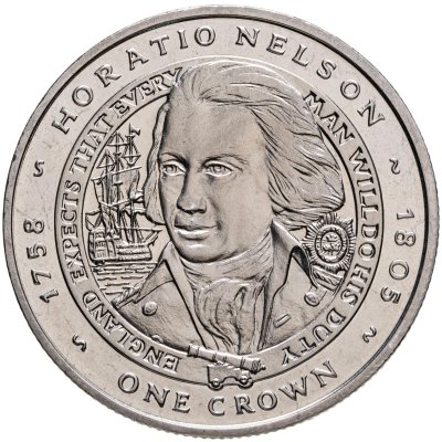 купить Фолклендские острова 1 крона (crown) 2006 Горацио Нельсон
