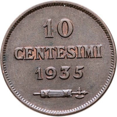 купить Сан-Марино 10 чентезимо (centesimi) 1935