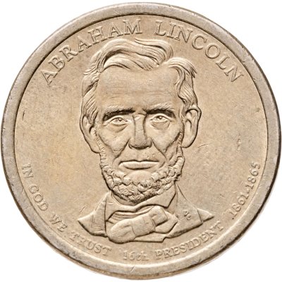купить США 1 доллар (dollar) 2010 D Президент США - Авраам Линкольн (1861-1865) знак монетного двора: "D" - Денвер