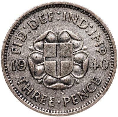 купить Великобритания 3 пенса (pence) 1940