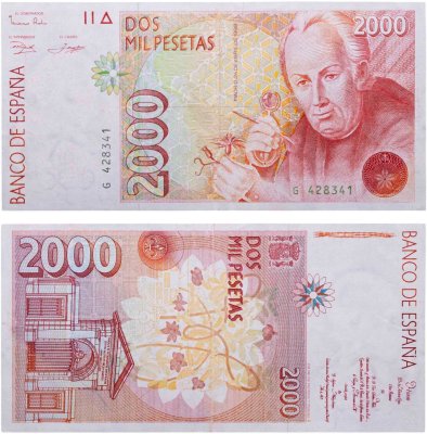 купить Испания 2000 песет 1992