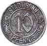 Купить Германия "Бонн" 10 пфеннигов 1920 нотгельд   "Людвиг ван Бетховен"