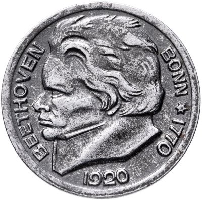 купить Германия "Бонн" 10 пфеннигов 1920 нотгельд "Людвиг ван Бетховен"