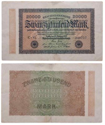 купить Германия 20000 марок 1923