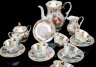 Купить Сервиз чайный на 6 персон (15 предметов) "Мадонна", фарфор, деколь, люстр, золочение, Kahla, ГДР, 1960-1980 гг.