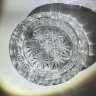Купить Пепельница с цветочным декором, хрусталь, алмазная грань, СССР, 1970-1990 гг.