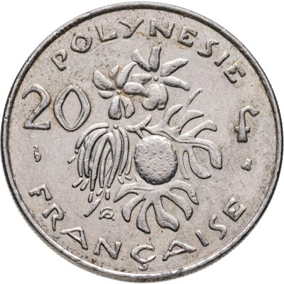 купить Французская Полинезия 20 франков (francs) 1995