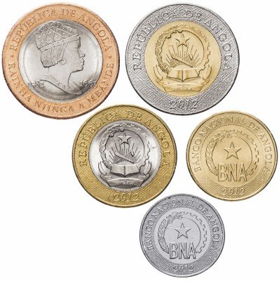 Купить Ангола набор монет 2011-2014 (5 штук)