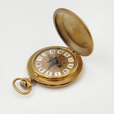 купить Часы карманные "10-летие событий ЧАЭС", металл, стекло, Челябинский часовой завод «Молния», Российская Федерация, 1996 г.