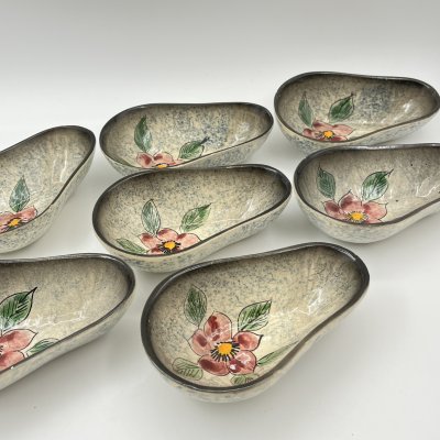 купить Набор из 7 салатников (плошек) для сервировки закусок , Vallauris, керамика, роспись, Франция, 1970-1990 гг.