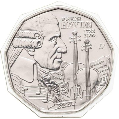 купить Австрия 5 евро 2009 "Йозеф Гайдн" в буклете