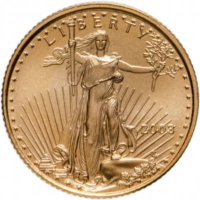 купить США 5 долларов (dollars) 2003 UNC Liberty " Американский золотой орёл"