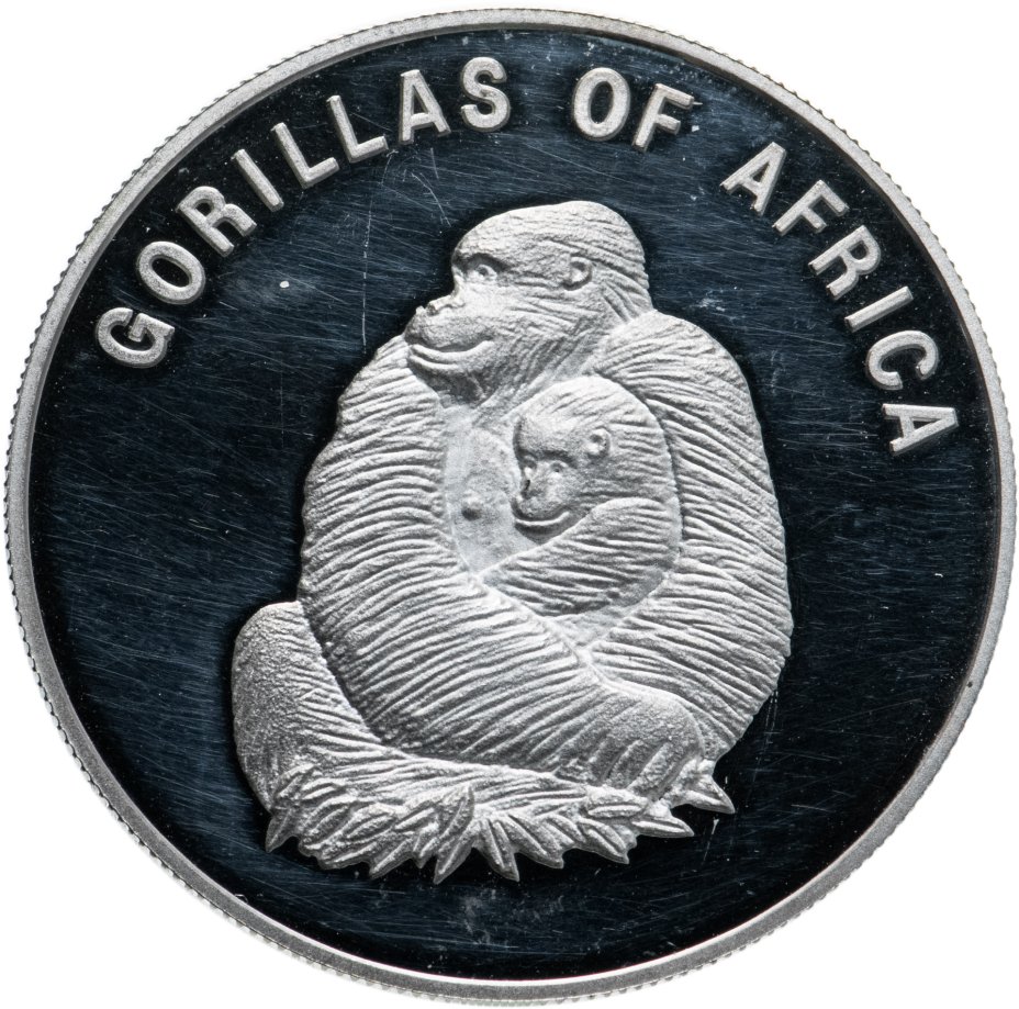 купить Уганда 1000 шиллингов 2002 "Фауна Африки - горилла с детенышем"